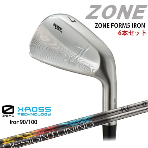 ZONE FORM5 IRONS #5～PW(6本セット) 特約店限定 ZERO XROSS IRON アイアン ゼロクロス デザインチューニング[5P]