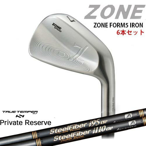 ZONE FORM5 IRONS #5〜PW(6本セット)[5P]ゾーン SteelFiberiシリーズ SteelFiber Private Reserve トゥルーテンパー