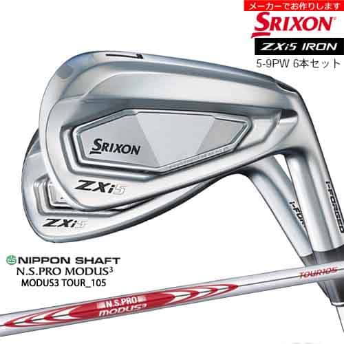 ڼۥꥯ ZXi5 IRON  5-PW 6ܥå SRIXON/N.S.PRO MODUS3 TOUR 105/...