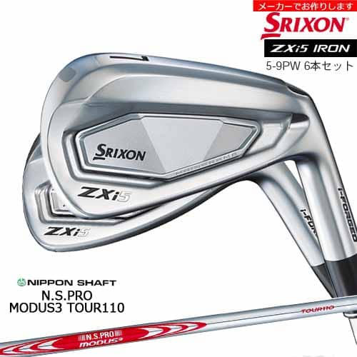 ڼۥꥯ ZXi5 IRON  5-PW 6ܥå SRIXON/N.S.PRO MODUS3 TOUR 110/...