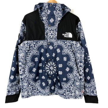 【中古】【良品】Supreme シュプリーム THE NORTH FACE Bandana Mountain Parka バンダナ マウンテンパーカー M 国内正規 タグ付 ノースフェイス NAVY 紺 メンズ レディース