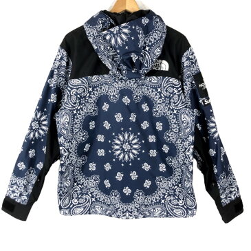 【中古】【良品】Supreme シュプリーム THE NORTH FACE Bandana Mountain Parka バンダナ マウンテンパーカー M 国内正規 タグ付 ノースフェイス NAVY 紺 メンズ レディース