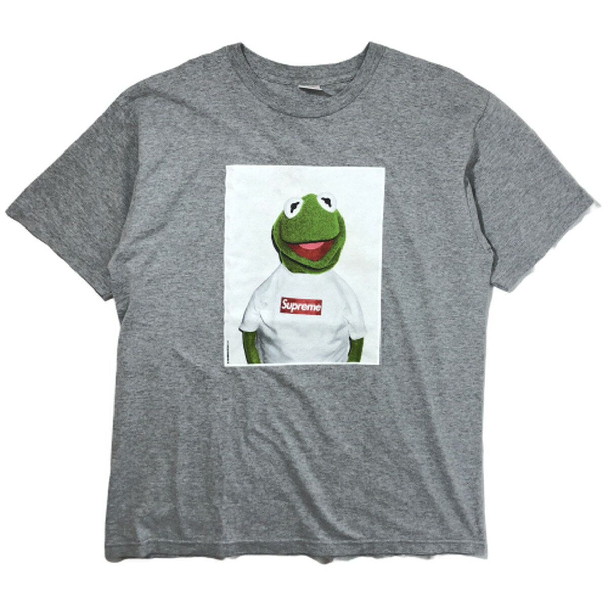 中古 Supreme シュプリーム Grey Kermit トップス The Frog Tee Kermit 08ss カーミット フォトtシャツ Xl グレー Grey 灰色 メンズ レディース オーバーラップ店 06月22日価格変更完了 キャッシュレス還元30日まで
