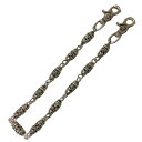 【中古】クロムハーツ CHROME HEARTS ウォレットチェーン ケルティックローラー オールド 2クリップ ロング ROLLER C/R LONG-T 2 CLIP 【A0】