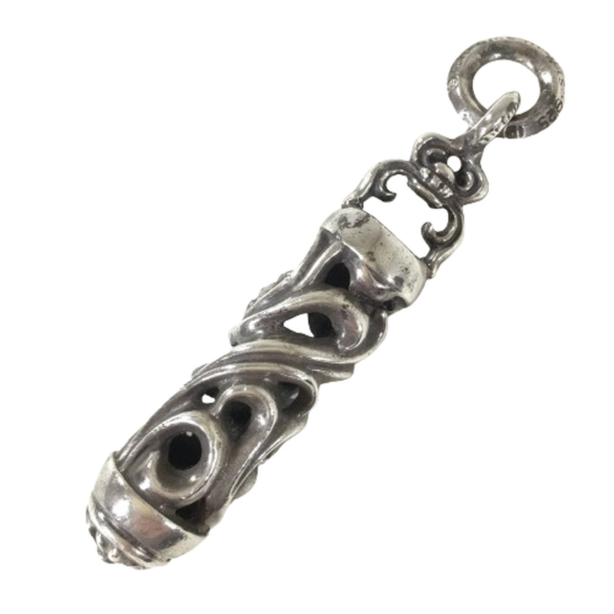 【中古】クロムハーツ CHROME HEARTS ネックレス ローラー ペンダント シルバー ROLLER 【A0】