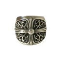 yÁzNn[c CHROME HEARTS O NVbNI[oNX Vo[O CLASSIC OVAL RING CROSS CRS w 21 yA0z