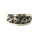 yÁzNn[c CHROME HEARTS O i[VohO PeBbN Vo[ NARROW V BAND CELTIC RING CLT w 17.5 yA0z