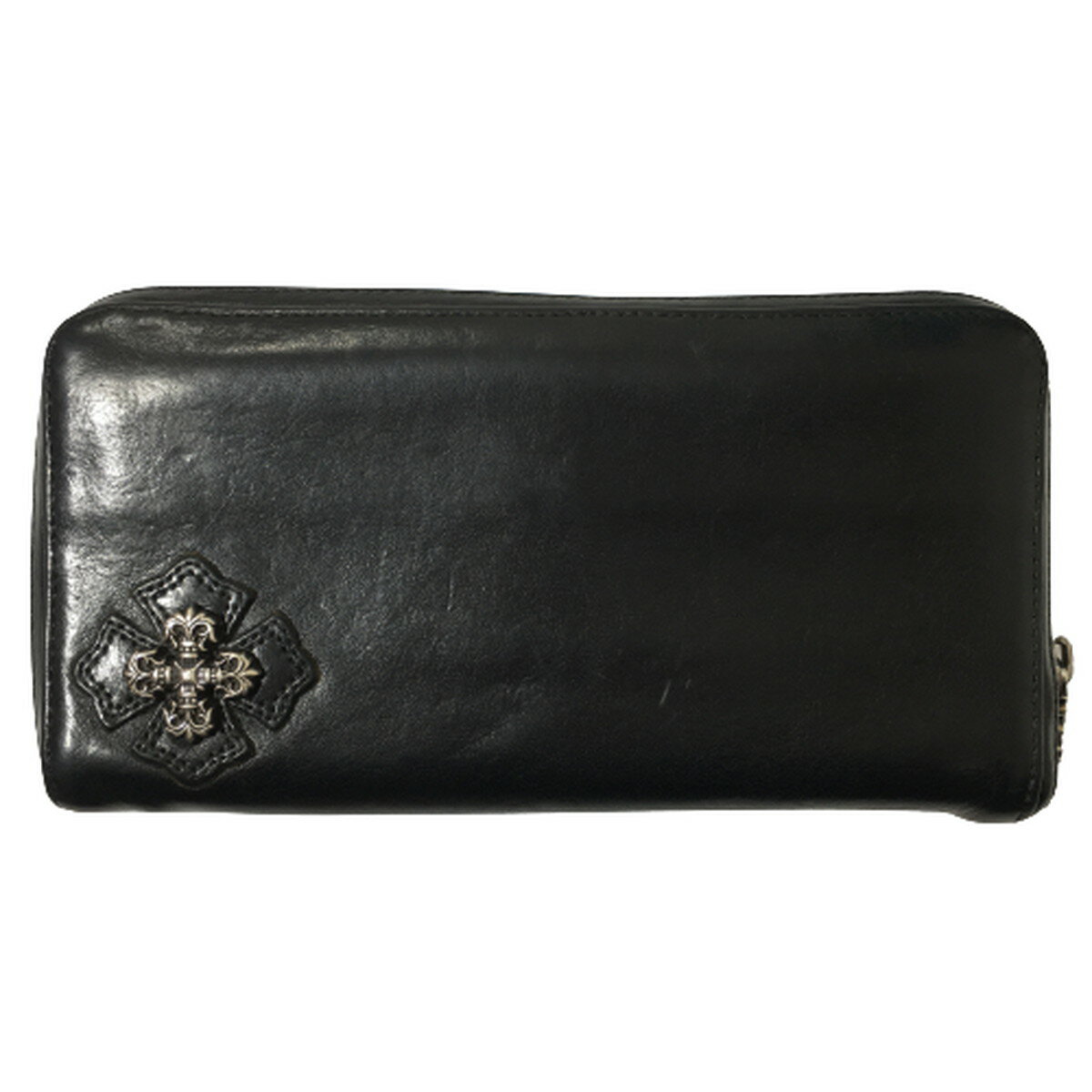 【中古】クロムハーツ CHROME HEARTS REC F ZIP #2 FLG フィリグリークロス ロングウォレット 長財布 【A0】