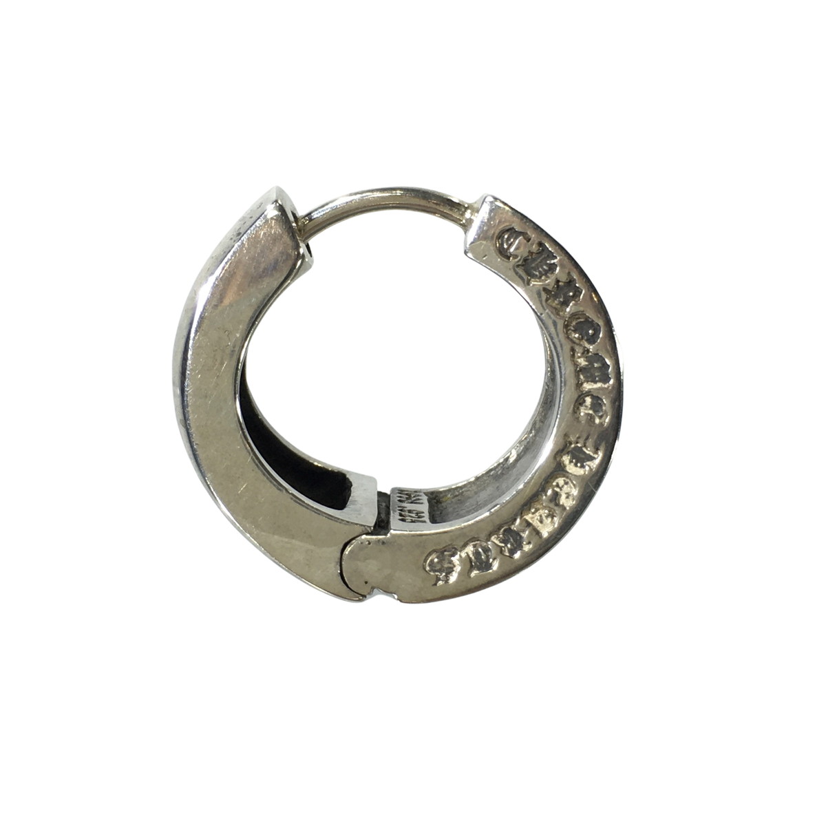 CHROME HEARTS クロムハーツ ピアス ナローVバンドCHX NARROW V-BAND シルバー 【中古】【A0】