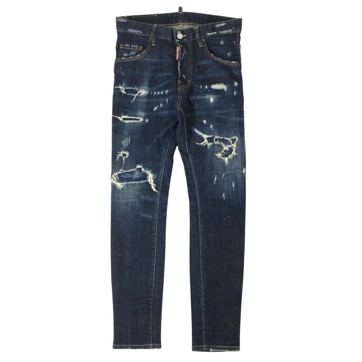 DSQUARED2 Skater JEAN スケーター ジーンズ クラッシュ加工 デニムパンツ S71LB0756 42 【中古】【A0】
