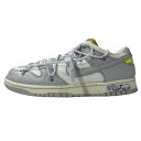ナイキ OFF-WHITE NIKE DUNK LOW 1 OF 50 49 ダンクロー オフホワイト DM1602-123 27.5cm US 9 【中古】【A0】(4)