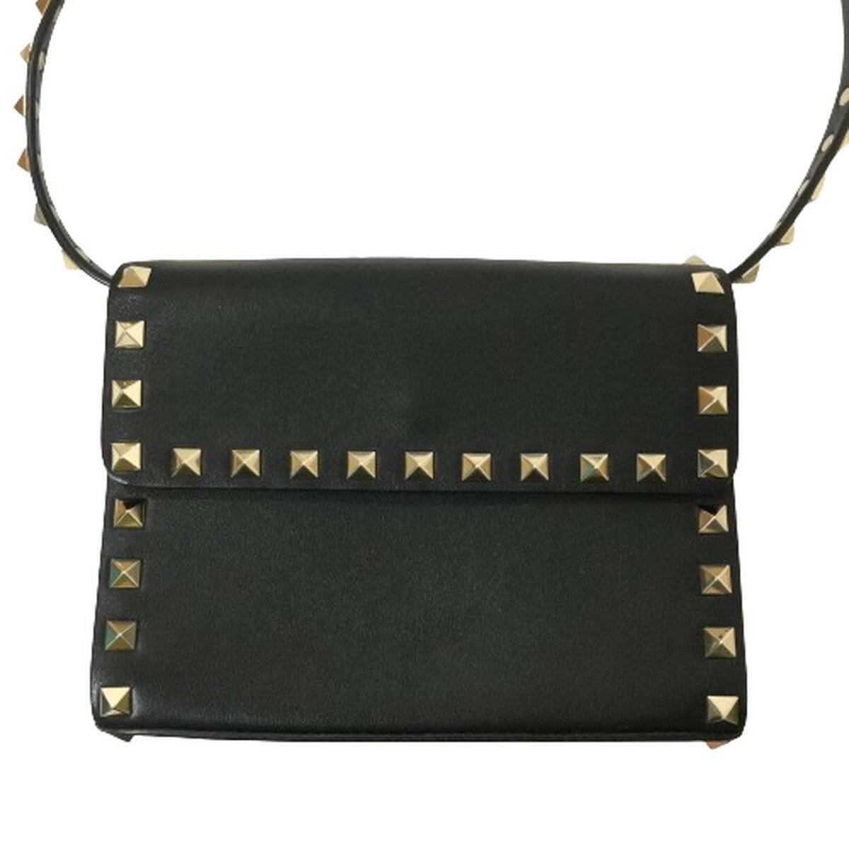 樂天商城 - VALENTINO GARAVANI ヴァレンティノ バッグ ショルダーバッグ ロックスタッズ rock studded 【中古】【A0】