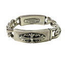 CHROME HEARTS クロムハーツ ブレスレット ダブルIDブレス フローラル クロス ダガー ID DBL FLRL DGGR OLD オールド刻印 1...