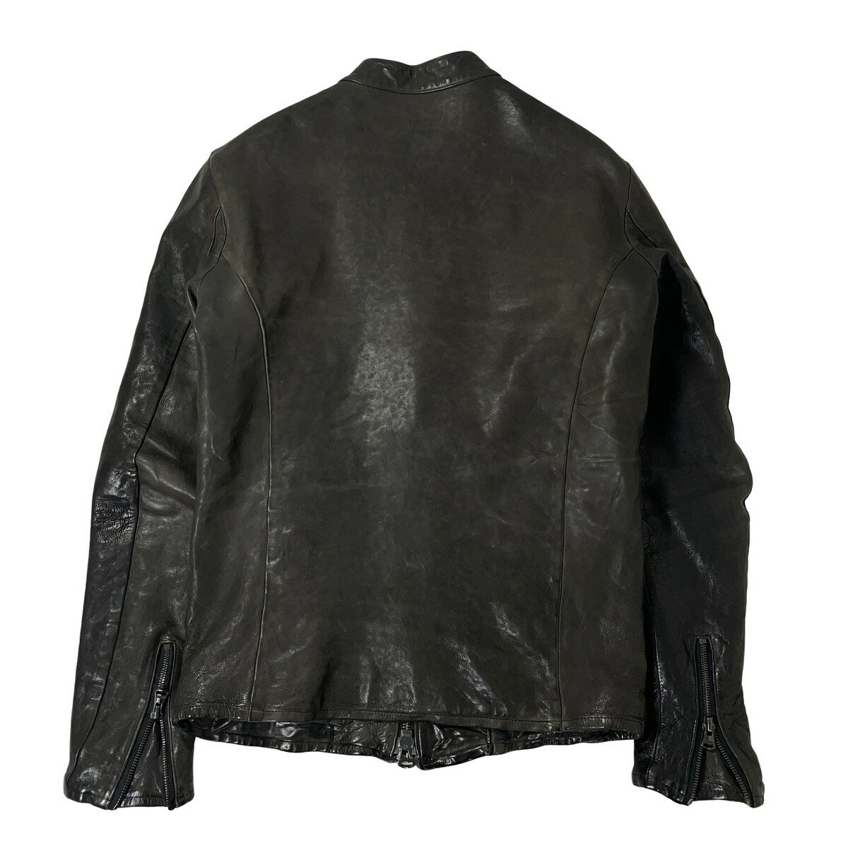 BACKLASH バックラッシュ ジャパンカーフシングルレザージャケット ブラック 1498-09 2 【中古】【A1】