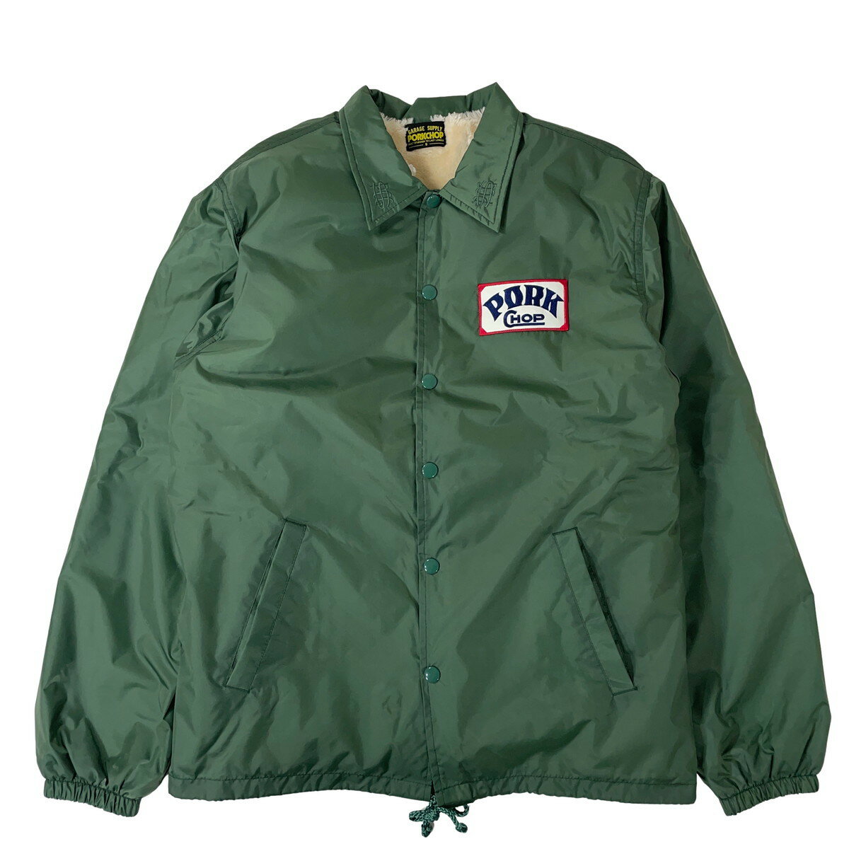 PORKCHOP GARAGE SUPPLY ポークチョップ ガレージサプライ ボアコーチJKT ジャケット グリーン 緑 S 【中古】【A3】