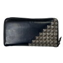 CHROME HEARTS クロムハーツ REC F ZIP ウォレット ゼロピラミッド スタッズ ラウンドファスナー 財布 WALLET 【中古】【A0】