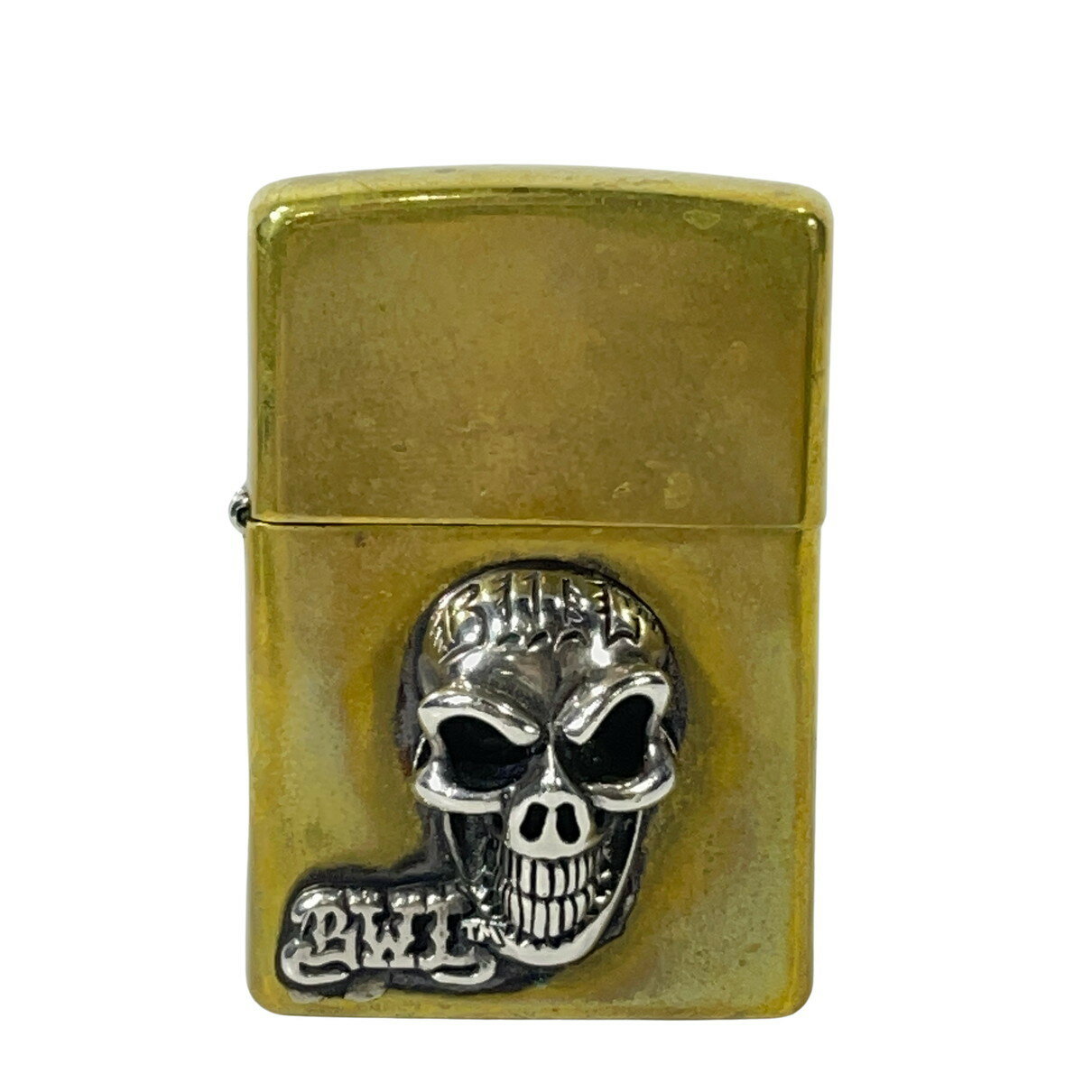 Bill Wall Leather BWL ビルウォールレザー ZIPPO ジッポ ライター グッドラック スカル ブラス 真鍮 【中古】【A0】