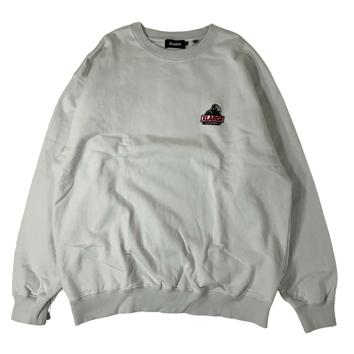 樂天商城 - X-LARGE エクストララージ 24SS スウェットシャツ クルーネック ライトブルー SLANTED OG 101241012002 水色 L 【中古】【A1】