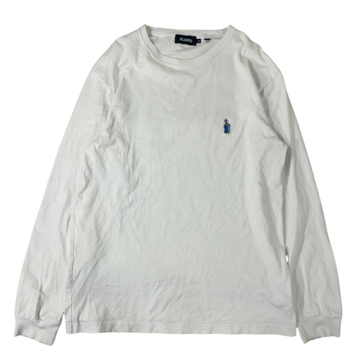 X-LARGE エクストララージ ロングTシャツ ロンT ホワイト BUFF L/S TEE 101213011068 白 M 【中古】【A1】