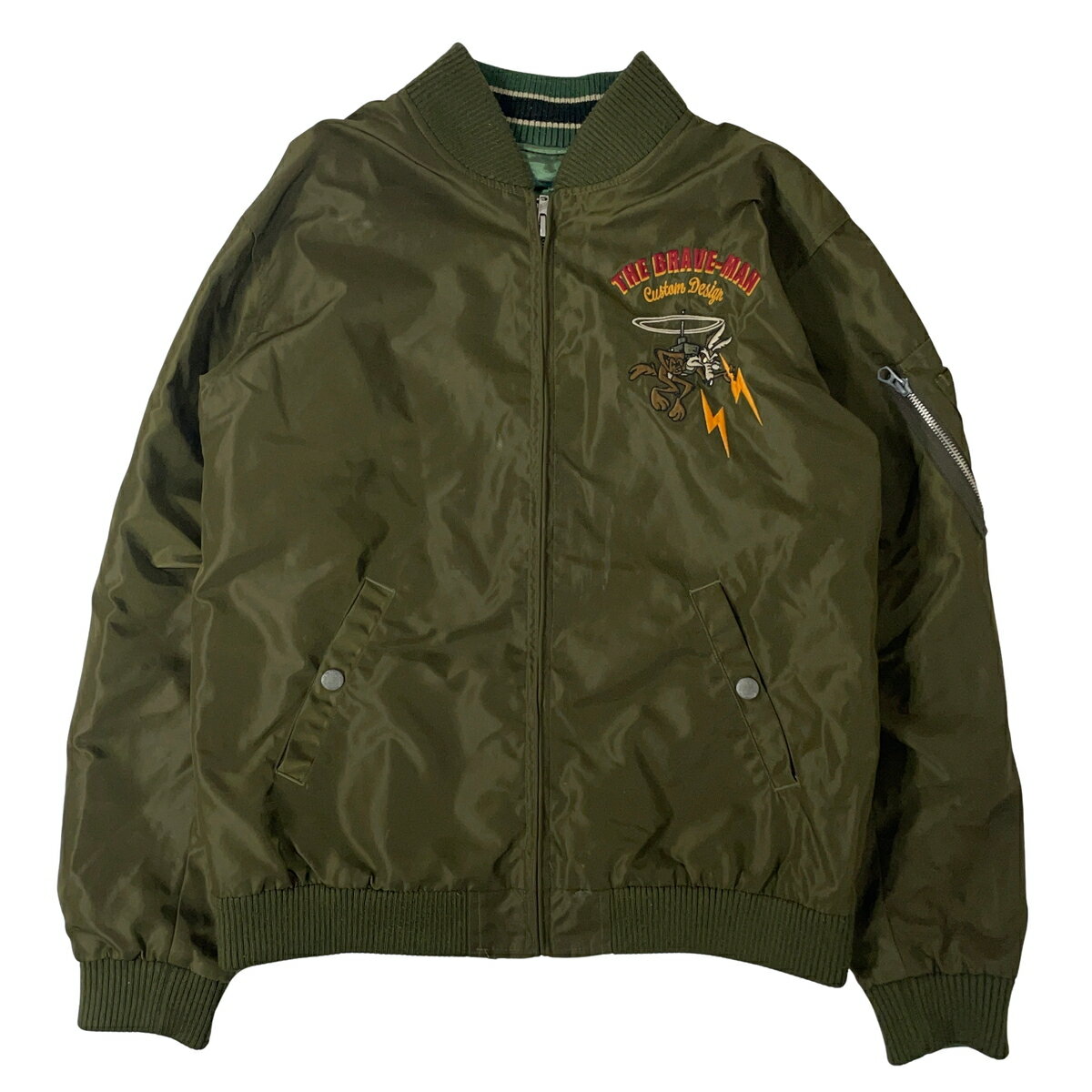 樂天商城 - THE BRAVE MAN × LOONEY TUNES ブレーブマン リバーシブルジャケット L 【中古】【A3】