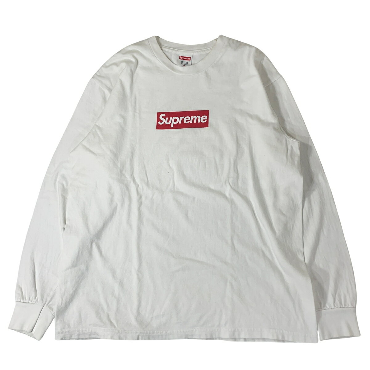 Supreme シュプリーム BOX LOGO L/S TEE ボックスロゴ ロンT ホワイト 白 M 【中古】【A1】