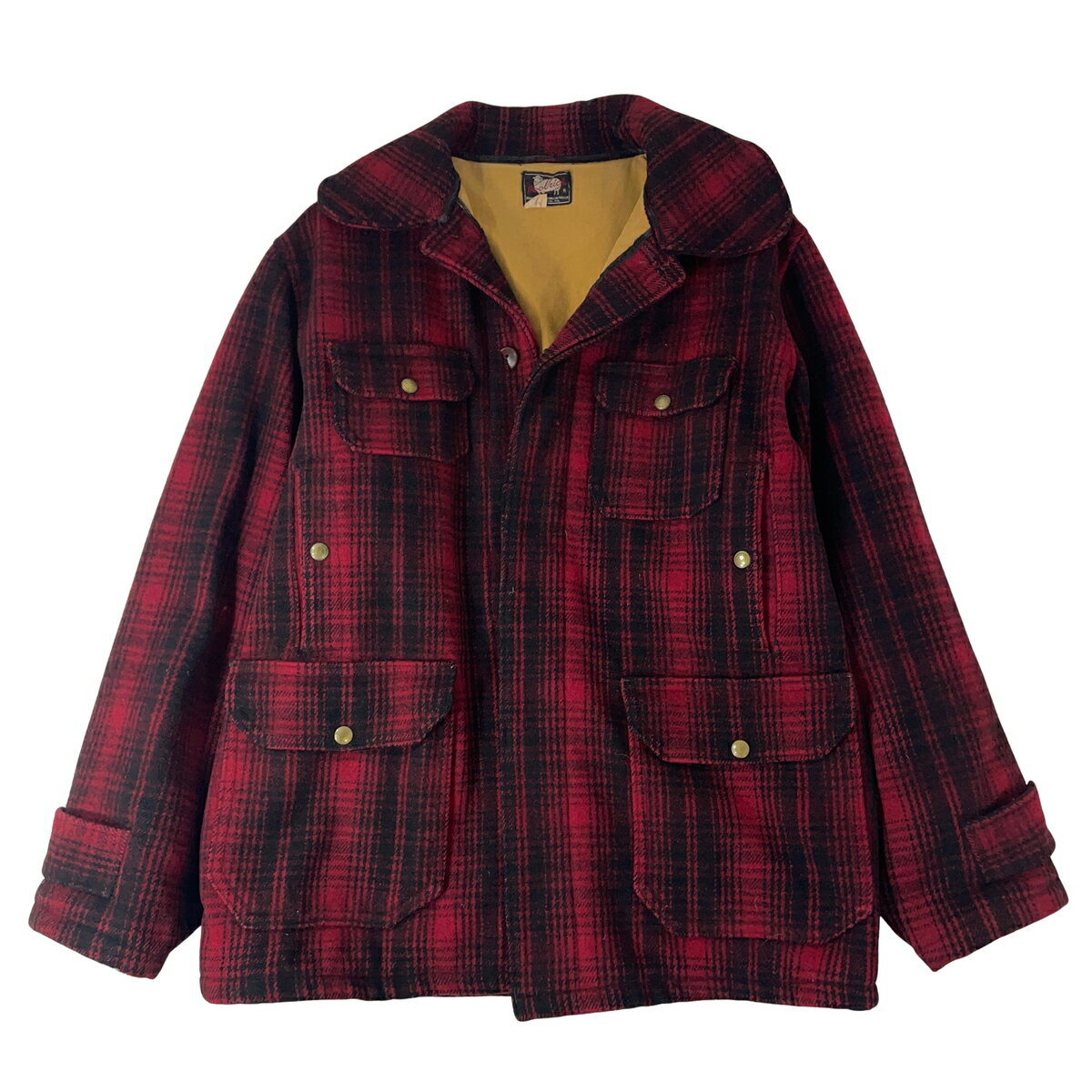 樂天商城 - WOOLRICH ウールリッチ 50s チェック柄ウールハンティングジャケット 赤 【中古】【A1】