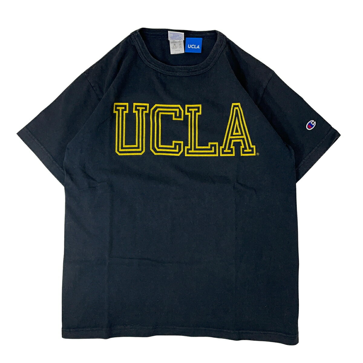 樂天商城 - CHAMPION チャンピオン UCLA プリントTシャツ ネイビー 紺 M 【中古】【A2】