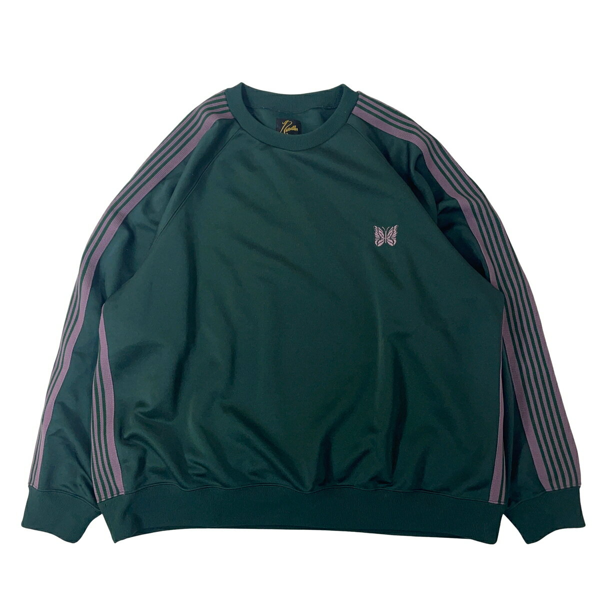 樂天商城 - NEEDLES ニードルズ トラック クルーネック Track Crew Neck Shirt Poly Smooth RW315 緑 XL 【中古】【A1】