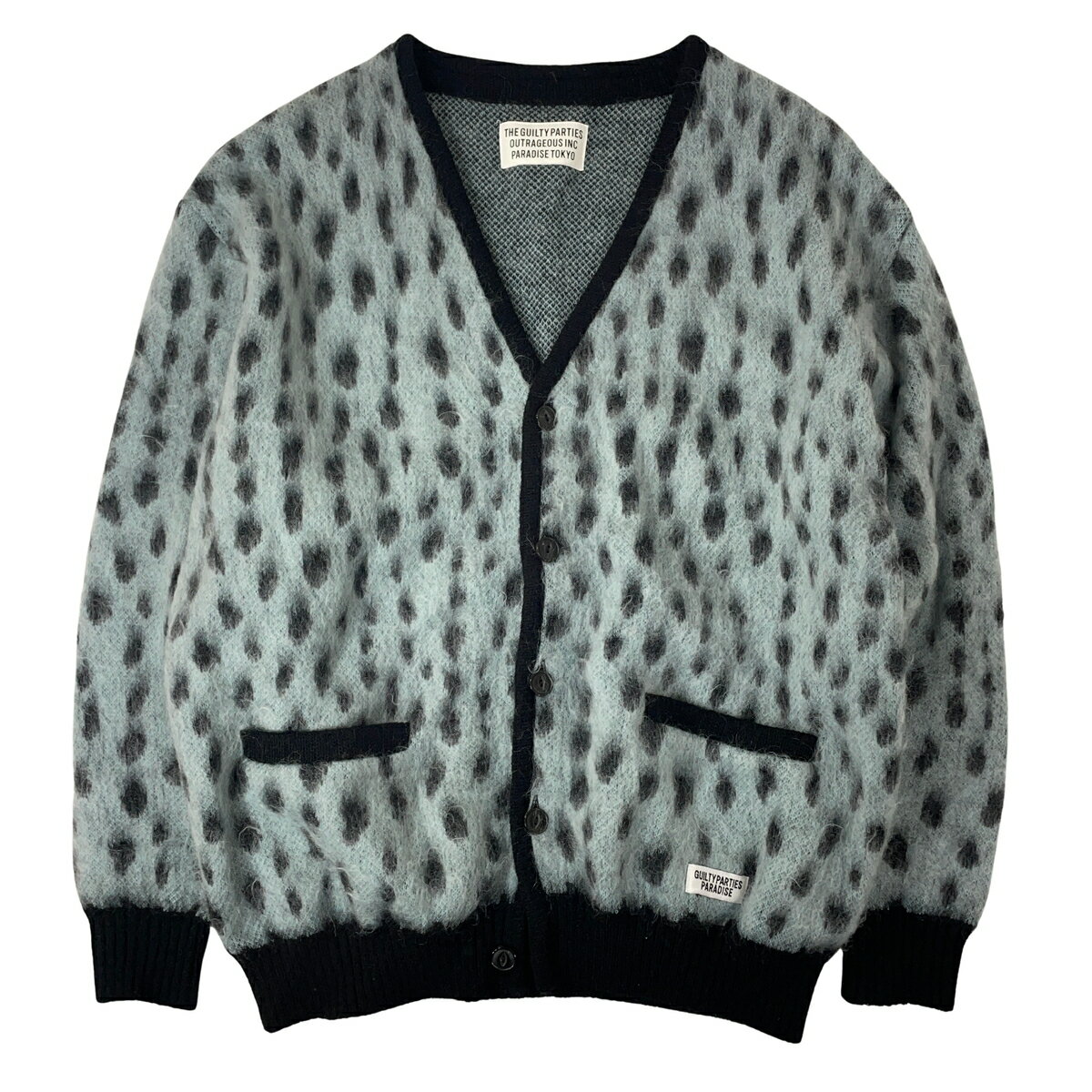樂天商城 - WACKO MARIA ワコマリア レオパード モヘア ニット カーディガン 24SS LEOPARD JACQUARD MOHAIR KNIT CARDIGAN M 【中古】【A1】
