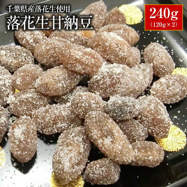 【ALL¥1000】【送料無料】千葉県産千葉半立落花生使用!落花生甘納豆240g(120g×2) 【お試し品】 【千葉県産】【落花生】【ピーナッツ】 【おつまみ】【1000円 送料無料 ポッキリ】