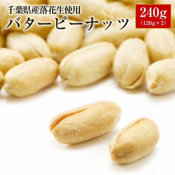 【ALL￥1000】【送料無料】千葉半立使用！バターピーナッツ240g（120g×2）【お試し品】【千葉県産】【落花生】【ピー…