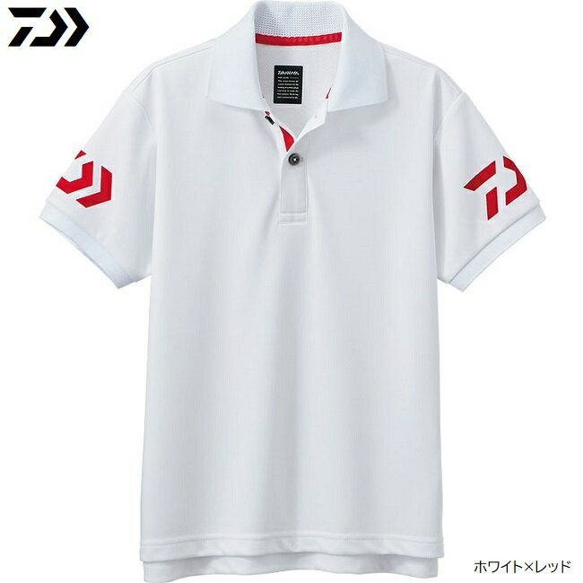 ダイワ シャツ DE-7906 半袖ポロシャツ ホワイト DAIWA