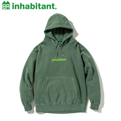 inhabitant インハビタント Photographers Logo Hoodie (PH5200 GREEN) ：ISM23KT11