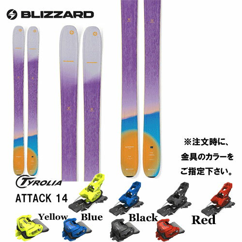 ブリザード BLIZZARD 23-24 シーバ SHEEVA 11 板と金具2点セット( TYROLIA ATTACK 14 GW セット)