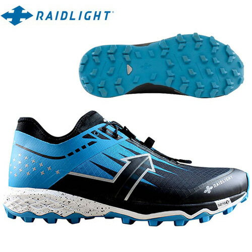 トレイルランニング シューズ RAIDLIGHT REVOLUTIV SHOES ブラック/ブルー GNHM200 旧モデル特価