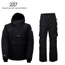 2117 twentyone seventeen スノーウェア ジャケット パンツ TYBBLE JACKET＆TYBBLE PANTS (Black/Black) 7512924