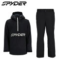 スノーウェア 上下セットスパイダー SPYDER シグナル SIGNAL + トラクション TRACTION (Black/Black) 中綿 スキーウェア