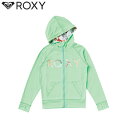 ROXY ロキシー キッズ MINI MERMAID LOGO PARKA キッズ ミニマーメイド ロゴパーカ ジュニア キッズ ラッシュガード 半袖 マリンスポーツ アウトドア (MIN)：TLY231106