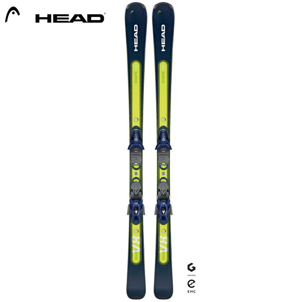 スキー板 ヘッド HEAD 23-24モデル SHAPE E-V8 + PR 11 GW 315223(金具付) サイズ:156-170cm