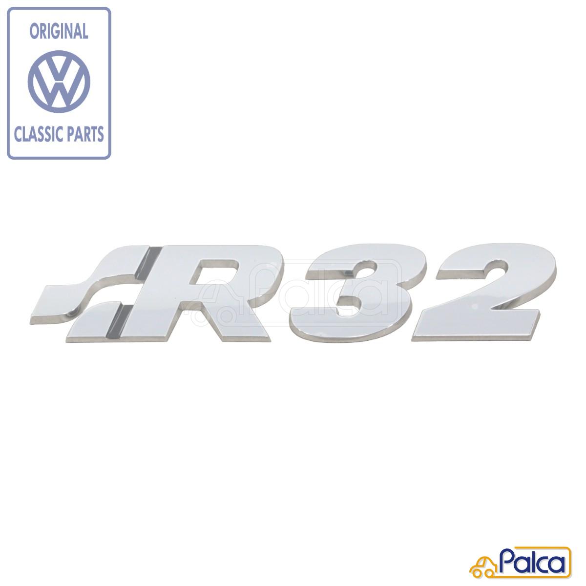 【あす楽】フォルクスワーゲン/VW R32 リアエンブレム/ロゴ/バッジ ゴルフ5/2006-2009 純正品 1K0853675P739