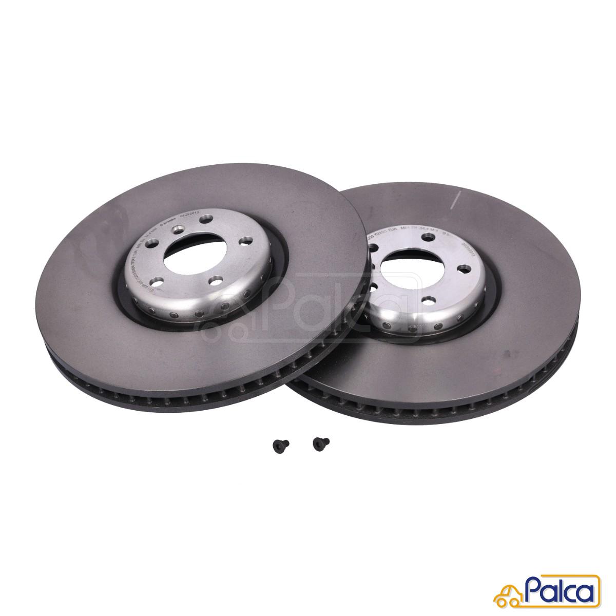 BMW フロント ブレーキディスクローター 2枚セット 防錆PD品 395MMX36MM| X5 E70/M | X5 F15/35i 50i 35d | X6 E71/M | X6 F16/35i 50i | BREMBO製 34116898727 34116898728に適合