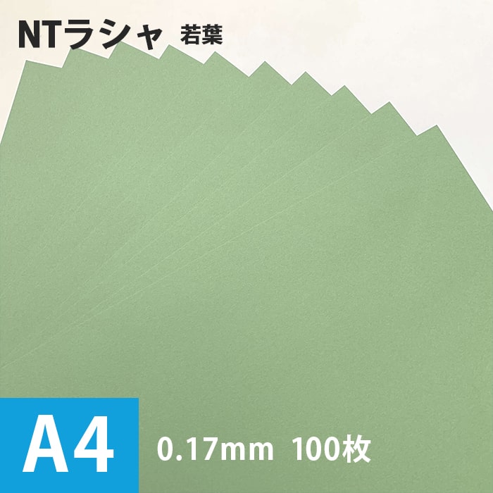 セール NTラシャ「若葉」116g/平米 A4 100枚, 書籍 ポスター カタログ カレンダー ステーショナリー ペーパークラフト 名刺 メッセージカード 封筒 紙袋