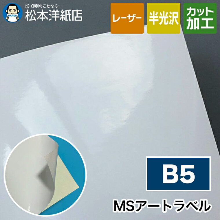 乐天商城 - MSアートラベル B5, 商品ラベル シール印刷 トナー 高発色 業務用