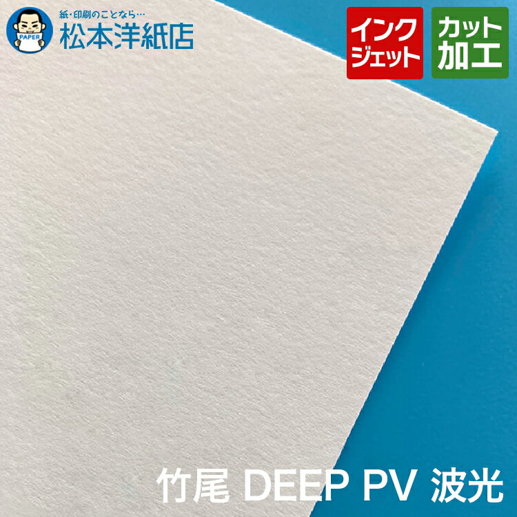 竹尾 DEEP PV 波光 A1/A2/A3/A4/B4/B5, タケオ インクジェット 水彩画用紙 写真プリント 画材 スムース 印刷紙 印刷用紙 写真用紙 版画 水彩画 油絵 アート作品 絵画 複製 鮮やか 染料 顔料 発色 松本洋紙店 法人 仕入れ 見積もり 掛売 納品書 請求書 後払い 請求書払い