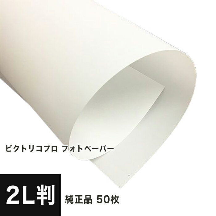 【PICTORICO純正品】ピクトリコプロ フォトペーパー 2L判 50枚 PPR200-2L-50, 染料顔料兼用 高白色度 超光沢 写真用紙 フォト印刷紙 印刷紙 印刷用紙 印画紙 インクジェット用