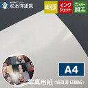 写真用紙<絹目調 印画紙> 半光沢 A4サイズ 100枚