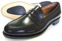 British Classic 本革底 ローファー スリッポン ビジネスシューズ 黒 3E（EEE）/メンズ・革靴・紳士靴