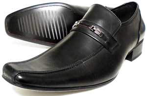 LASSU＆FRISS ビットローファー スリッポン ビジネスシューズ 黒 3E（EEE） 27.5cm、28cm（28.0cm）、29cm（29.0cm）、30cm（30.0cm）［大きいサイズ・メンズ・革靴・紳士靴］