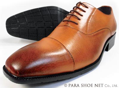 楽天靴のパラダイスS-MAKE（エスメイク）内羽根ストレートチップ（キャップトゥ）ビジネスシューズ 茶色（ブラウン）ワイズ3E（EEE） 27.5cm、28cm（28.0cm）、29cm（29.0cm）、30cm（30.0cm）【大きいサイズ（ビッグサイズ）メンズ紳士靴】