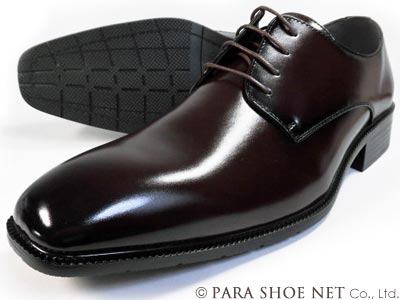 楽天靴のパラダイスS-MAKE（エスメイク）プレーントゥ ビジネスシューズ ダークブラウン ワイズ3E（EEE） 27.5cm、28cm（28.0cm）、29cm（29.0cm）、30cm（30.0cm）【大きいサイズ（ビッグサイズ）メンズ紳士靴】